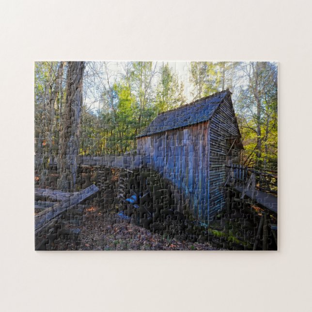 Puzzle Cades Cove Smoky Mountains. (Horizontal)