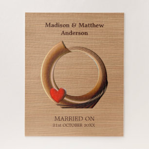 Puzzle Cadre en bois photo personnalisé