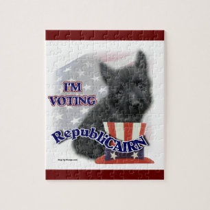 Puzzle Cairn Terrier Humour politique