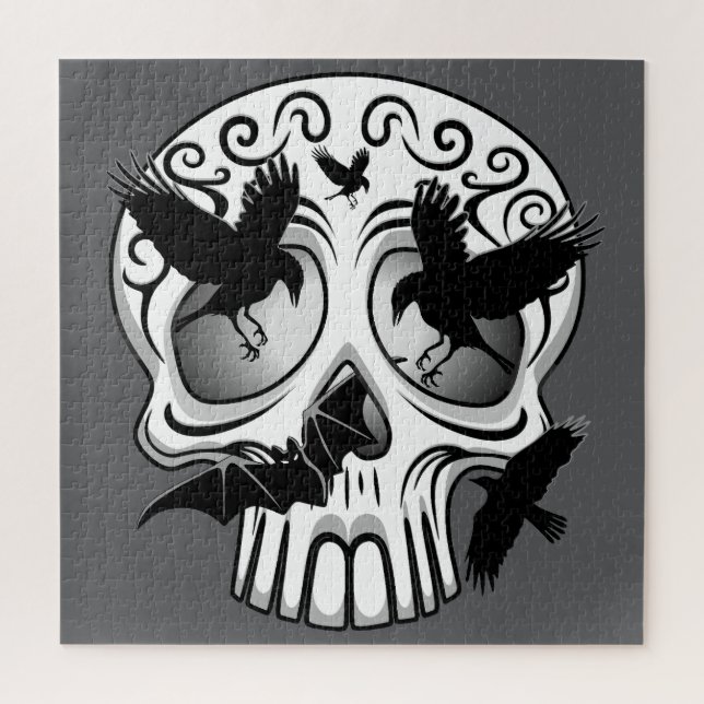 Puzzle Calaveras décoratives Halloween (Vertical)