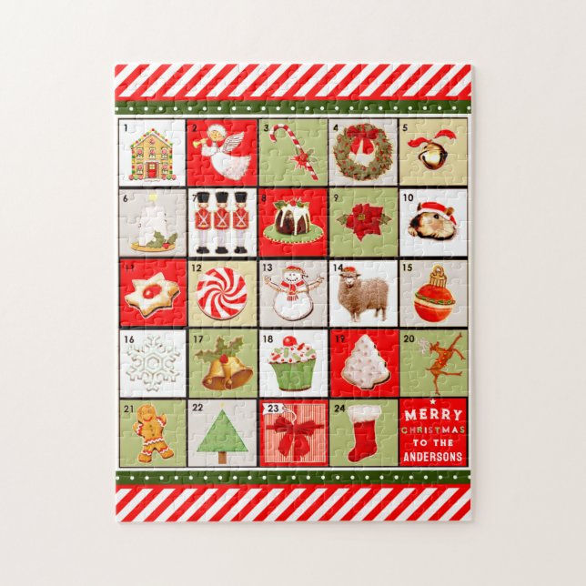 Puzzle Calendrier de Noël (Vertical)