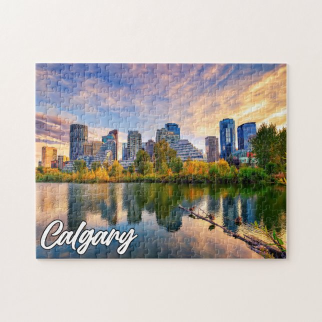 Puzzle Calgary Skyline, Alberta, Canada (Horizontal)