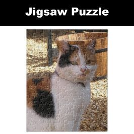 Puzzle Calico chat assis dans le jardin