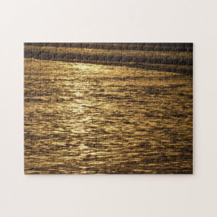 Puzzle Californie Sunset Waves Ocean Seascape