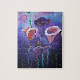 Puzzle Callas Violet Lilac Et Violet Art