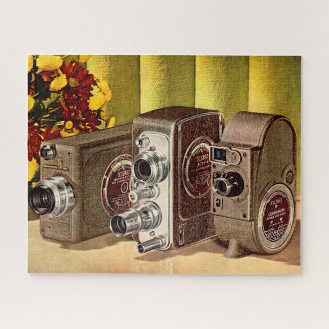 Puzzle caméras de cinéma maison vers 1950 (Horizontal)