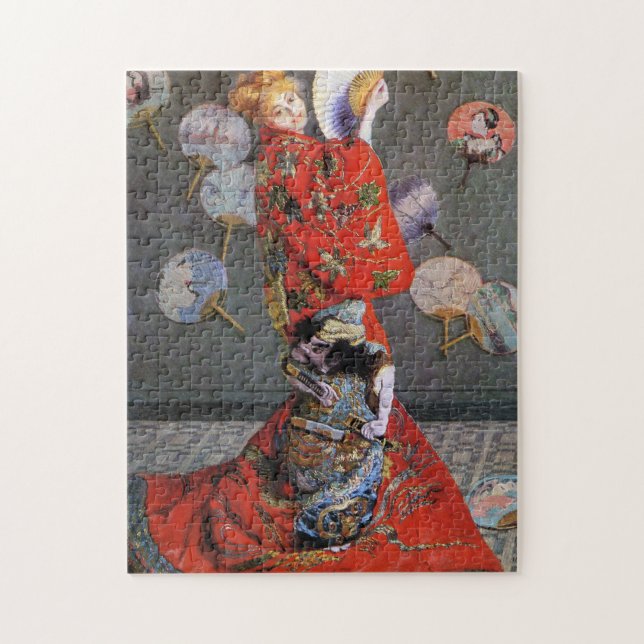 Puzzle Camille en costume japonais Monet Art (Vertical)