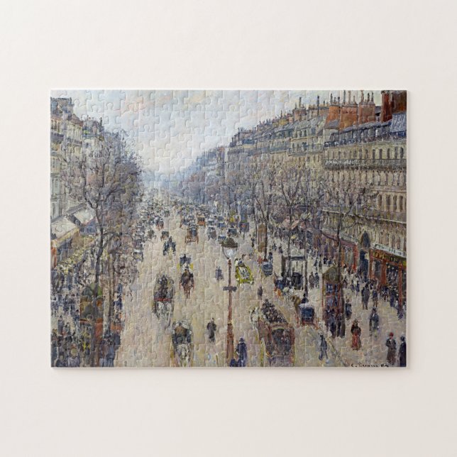 Puzzle Camille Pissarro - Boulevard Montmartre, matin (Horizontal)