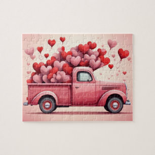 Puzzle Camion d'amour de la Saint-Valentin vintage