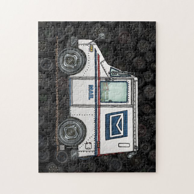 Puzzle Camion de courrier mignon (Vertical)