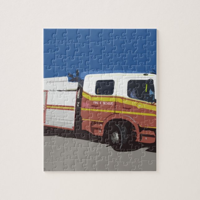 Puzzle Camion de pompiers (Vertical)