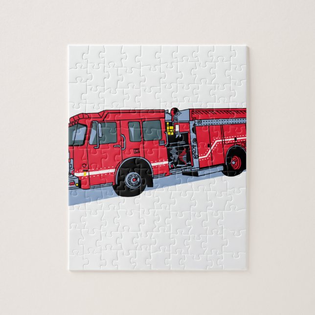 Puzzle Camion de pompiers (Vertical)