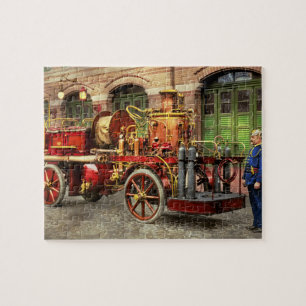 Puzzle Camion-pompier - Camion-pompe électrique 1907