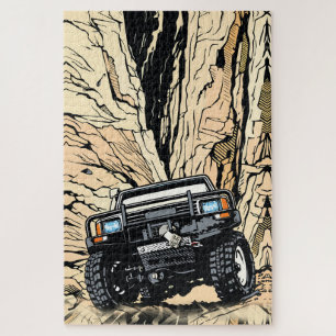 Puzzle Camion Tout-Terrain Rétro Rock Crawl Art Pop