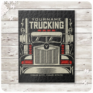 Puzzle Camionneur de camion 18 roues personnalisé BIG RIG