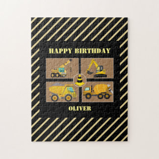Puzzle Camions de construction | Anniversaire de enfant d