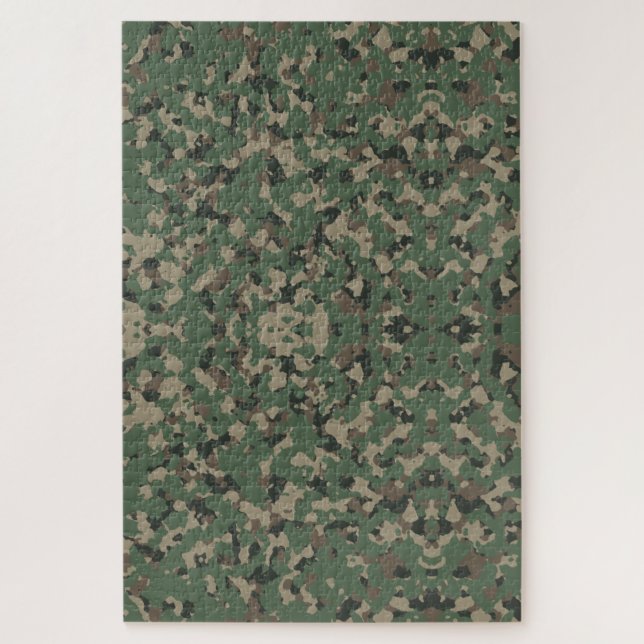 Puzzle Camo militaire Frustrant l'activité cérébrale (Vertical)