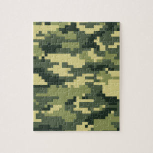 Puzzle Camouflage/Camo de région boisée de 8 de bit