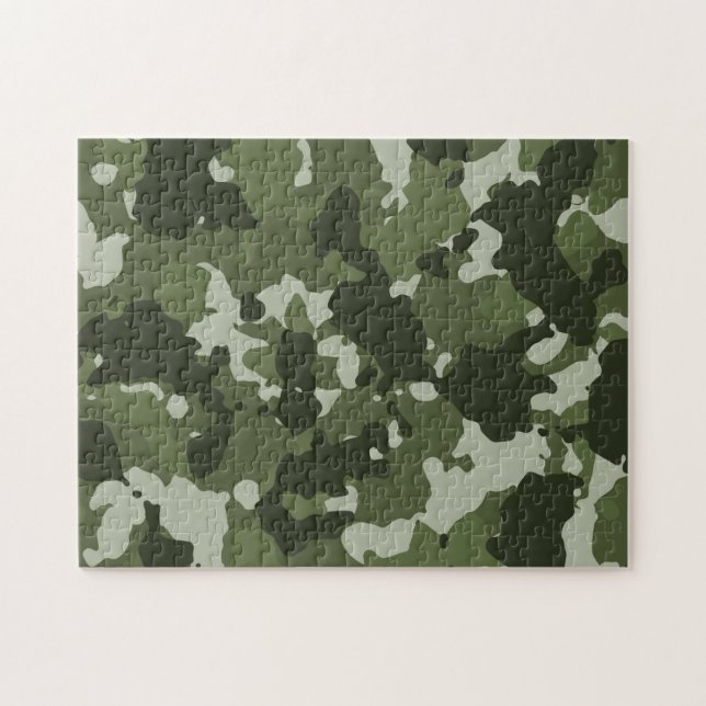 Puzzle Camouflage militaire vert (Horizontal)