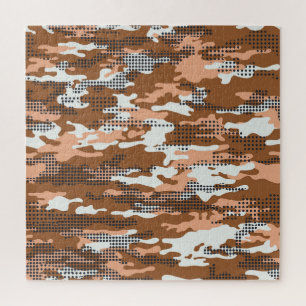 Puzzle Camouflage Polka Dot : Abstrait sans fil.