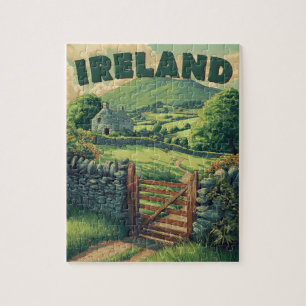 Puzzle Campagne d'Irlande vintage