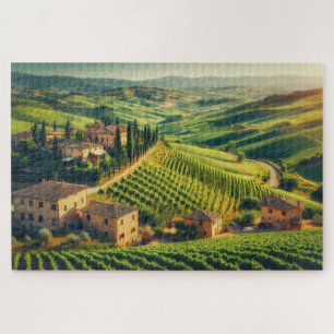Puzzle Campagne toscane - Paysage panoramique à couper le