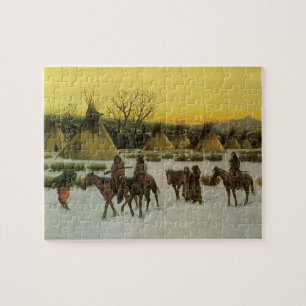 Puzzle Campement sioux à Wounded Knee par John Hauser