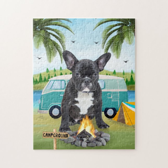 Puzzle Camping Français Bulldog (Vertical)