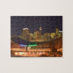 Puzzle Canada, Alberta, Calgary : Skyline de la ville dep