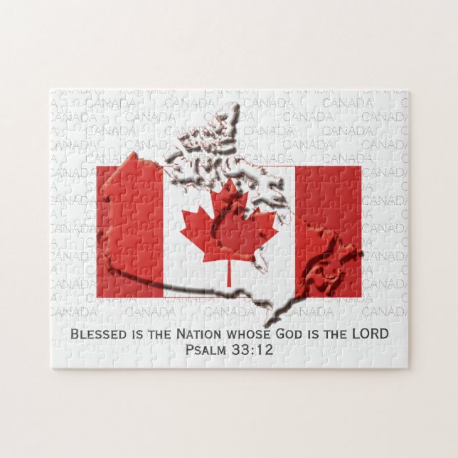 Puzzle CANADA | Blessed Nation | DRAG CANADIEN (Horizontal)