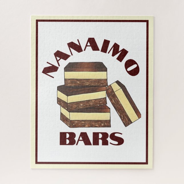 Puzzle Canadian Nanaimo Bars Canada Colombie-Britannique  (Vertical)
