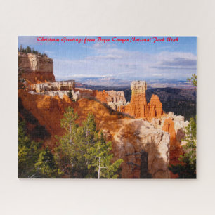 Puzzle Canal Bryce Utah. Vœux de Noël