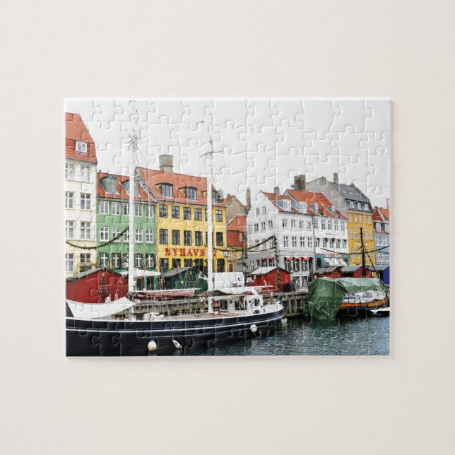 Puzzle Canal de Nyhavn à Copenhague, Danmark (Horizontal)
