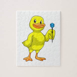 Puzzle Canard aux fléchettes avec tarte