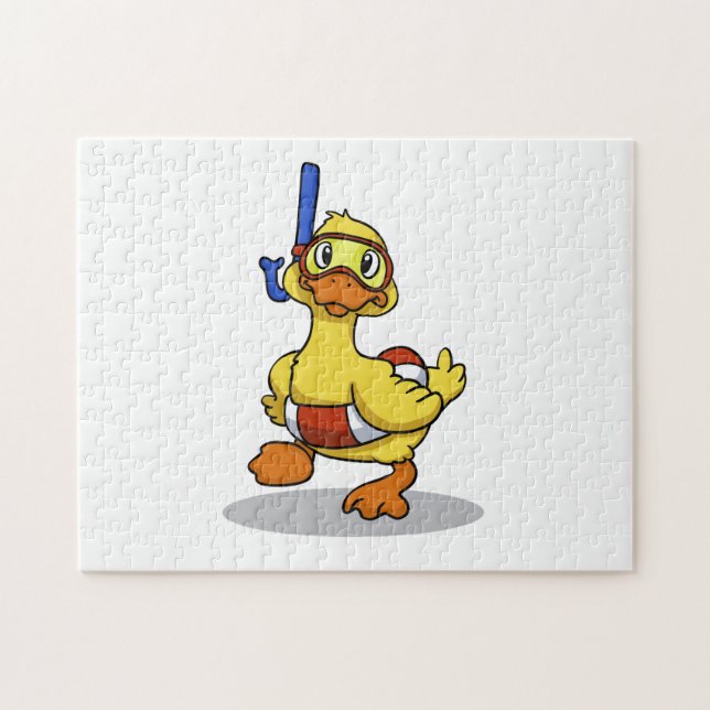 Puzzle Canard portant un masque de snorkeling| choisir la (Horizontal)