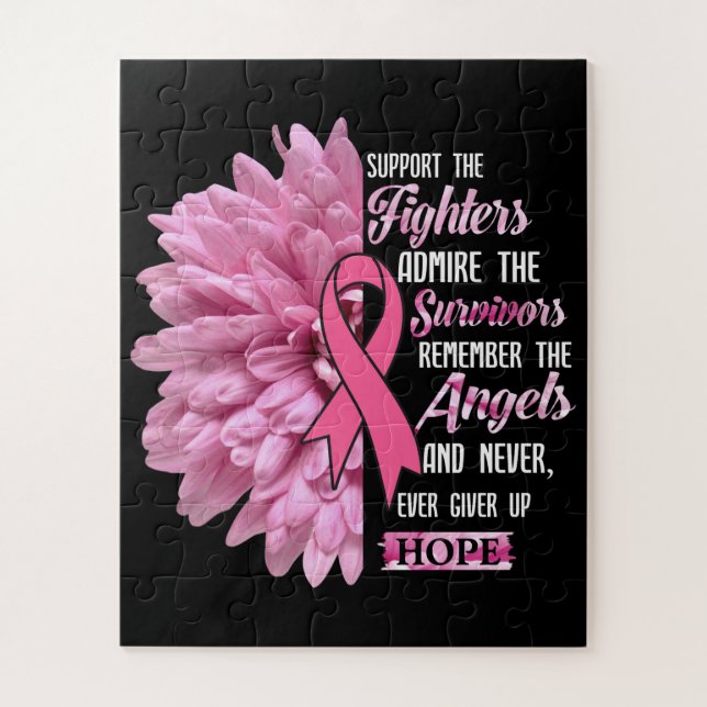 Puzzle Cancer Du Sein Soutien Les Combattants Cadeau Pour (Vertical)