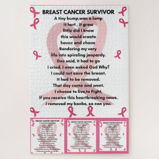 Puzzle CANCER DU SEIN SURVIVANT Wall Art
