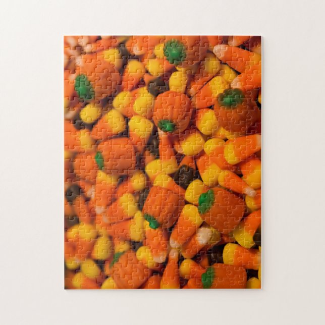 Puzzle Candy Corn Puzzle. Bonbons, automne, bonbons (Vertical)