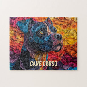 Puzzle Cane Corso Papier Quitter Art Chien Portrait