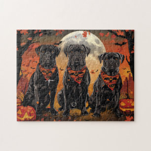 Puzzle Canne Corso Halloween Éffrayant