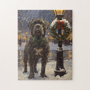 Puzzle Canne Corso Noël