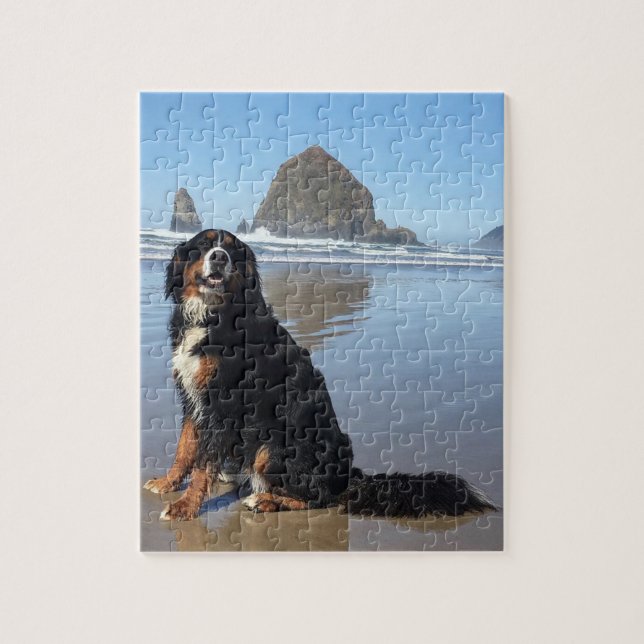 Puzzle Cannon Beach bernois Mountain Dog (Vertical)