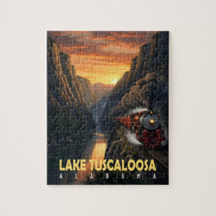 Puzzle Canyon du coucher de soleil – Lac Tuscaloosa, Alab