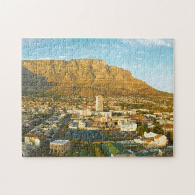 Puzzle Cap Ville Avec La Montagne De La Table (Horizontal)