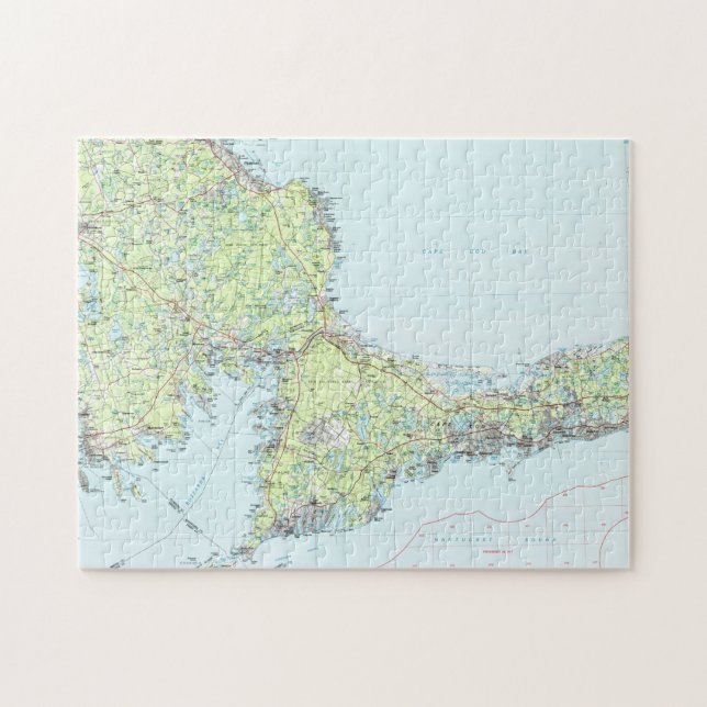 Puzzle Cape Cod Map (1986) (Horizontal)