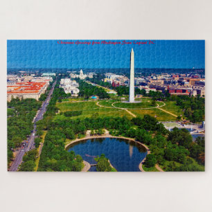 Puzzle Capitale de l'État de Washington DC. Vœux de Noël