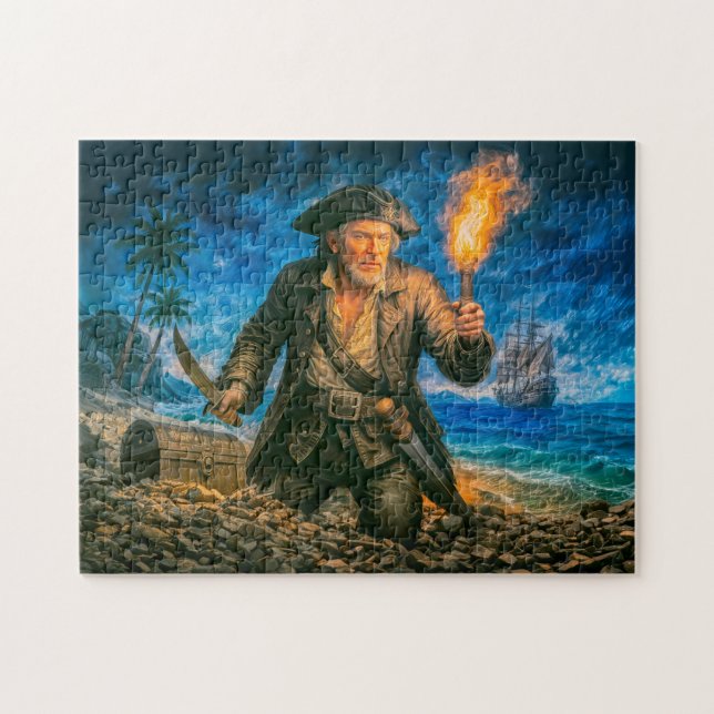 Puzzle Captain Kidd Legendary Pirate Portrait (Horizontal)
