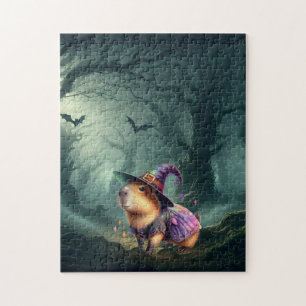 Puzzle Capybara d'Halloween mignonne et cuisinée