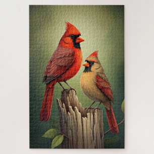 Puzzle Cardinal mâle et femelle