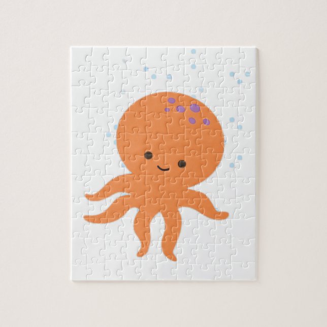 Puzzle Caricature de la pieuvre mignonne (Vertical)